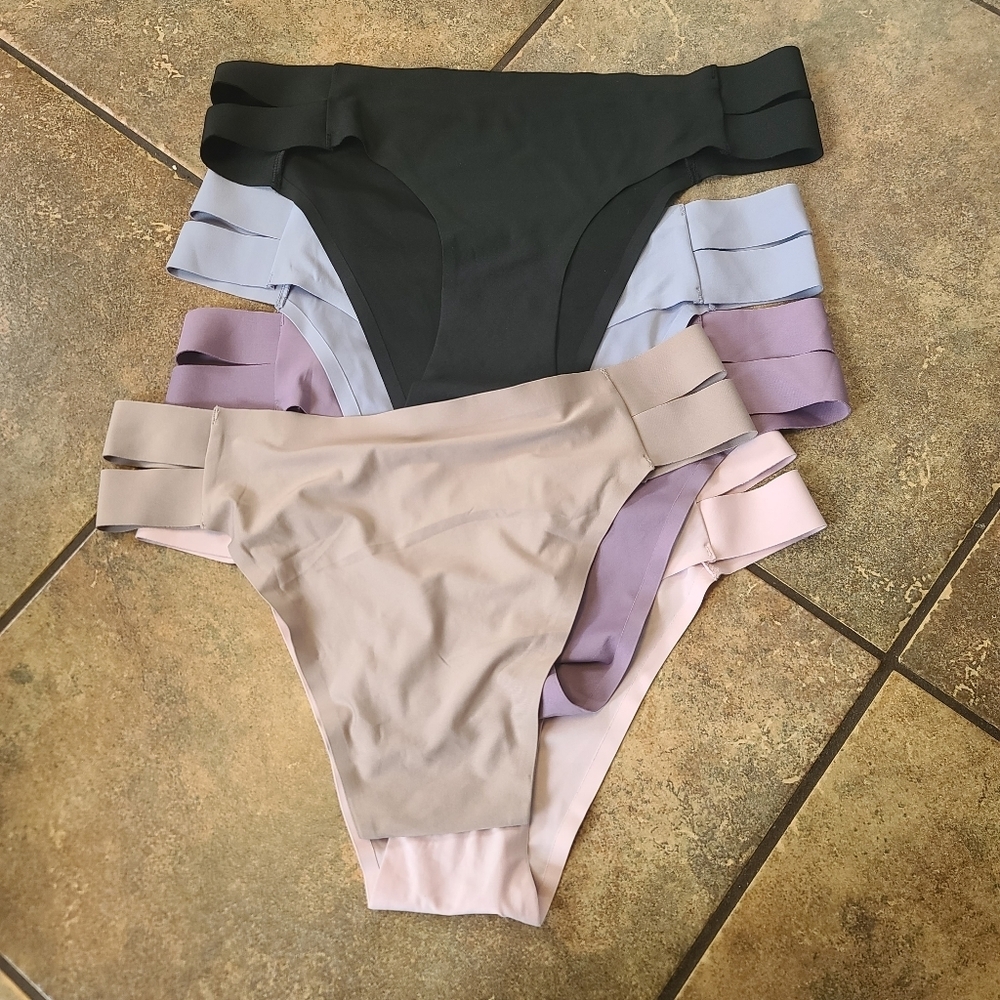 5 Pairs of NWOT Seamless Sexy Bikini Panties Cheeky Highcut Underwear - Picture 2 of 3